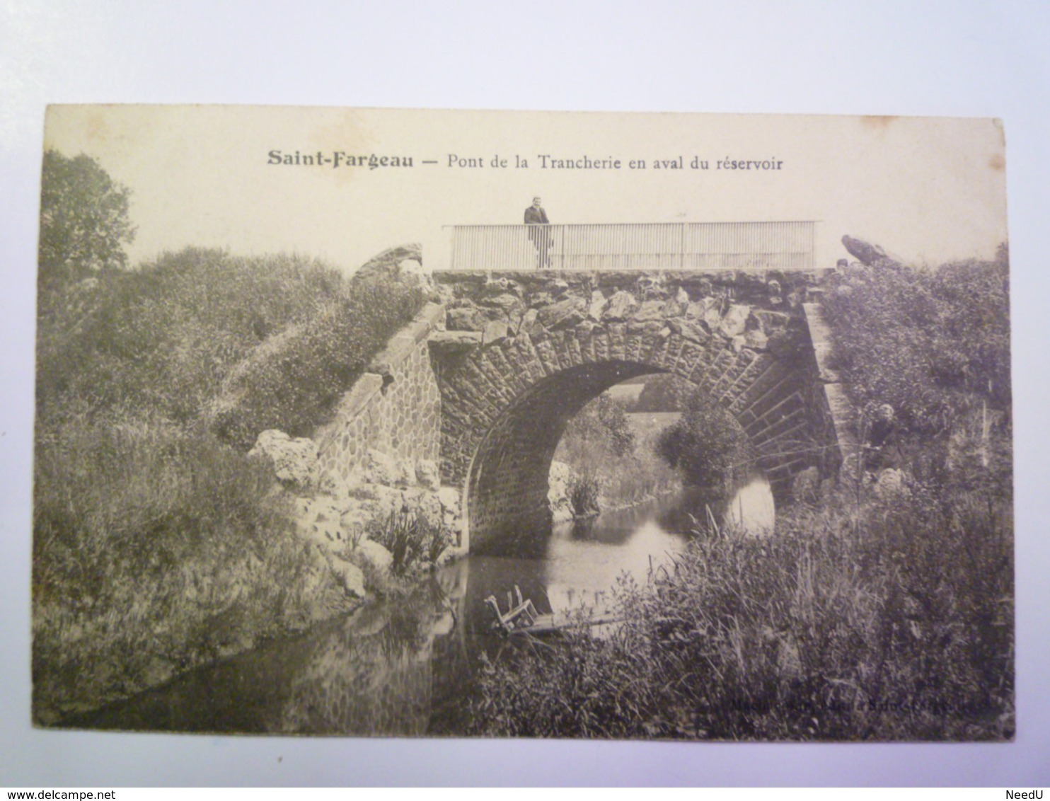 GP 2019 - 313  SAINT-FARGEAU  (Yonne)  :  Pont De La TRANCHERIE  En Aval Du Réservoir   1905   XXX - Saint Fargeau