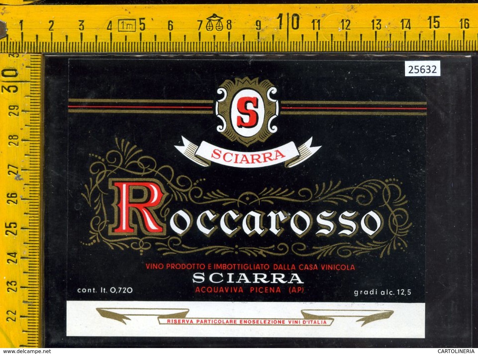 Etichetta Vino Liquore Roccarosso Sciarra-Acquaviva Picena AP - Altri & Non Classificati