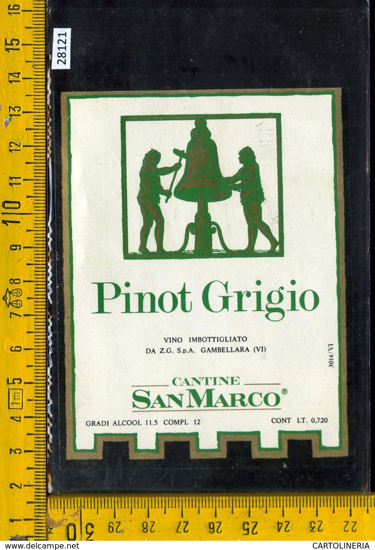 Etichetta Vino Liquore Pinot Grigio San Marco-Gambellara VI - Altri & Non Classificati