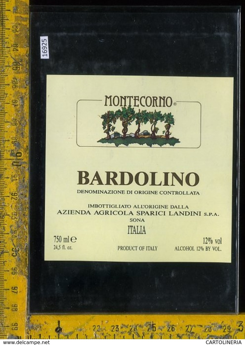 Etichetta Vino Liquore Bardolino Montecorno Landini-Sona VR - Altri & Non Classificati