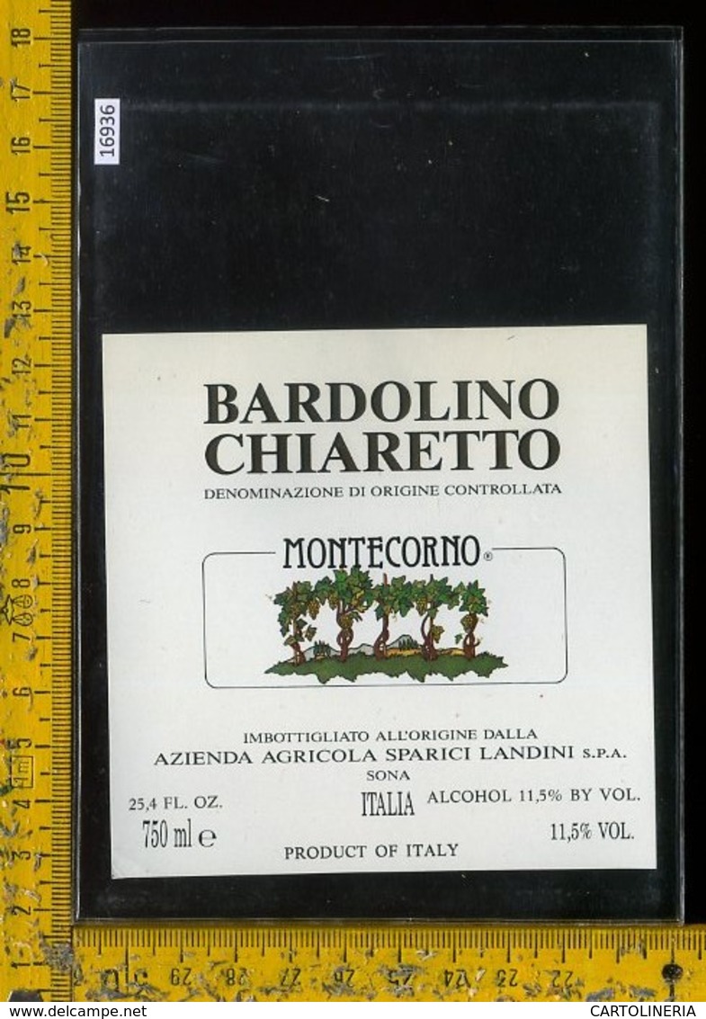 Etichetta Vino Liquore Bardolino Chiaretto Montecorno Landini-Sona VR - Altri & Non Classificati