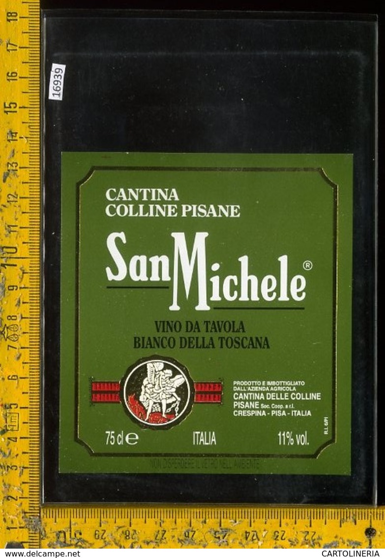 Etichetta Vino Liquore Bianco San Michele Colline Pisane-Pisa - Altri & Non Classificati