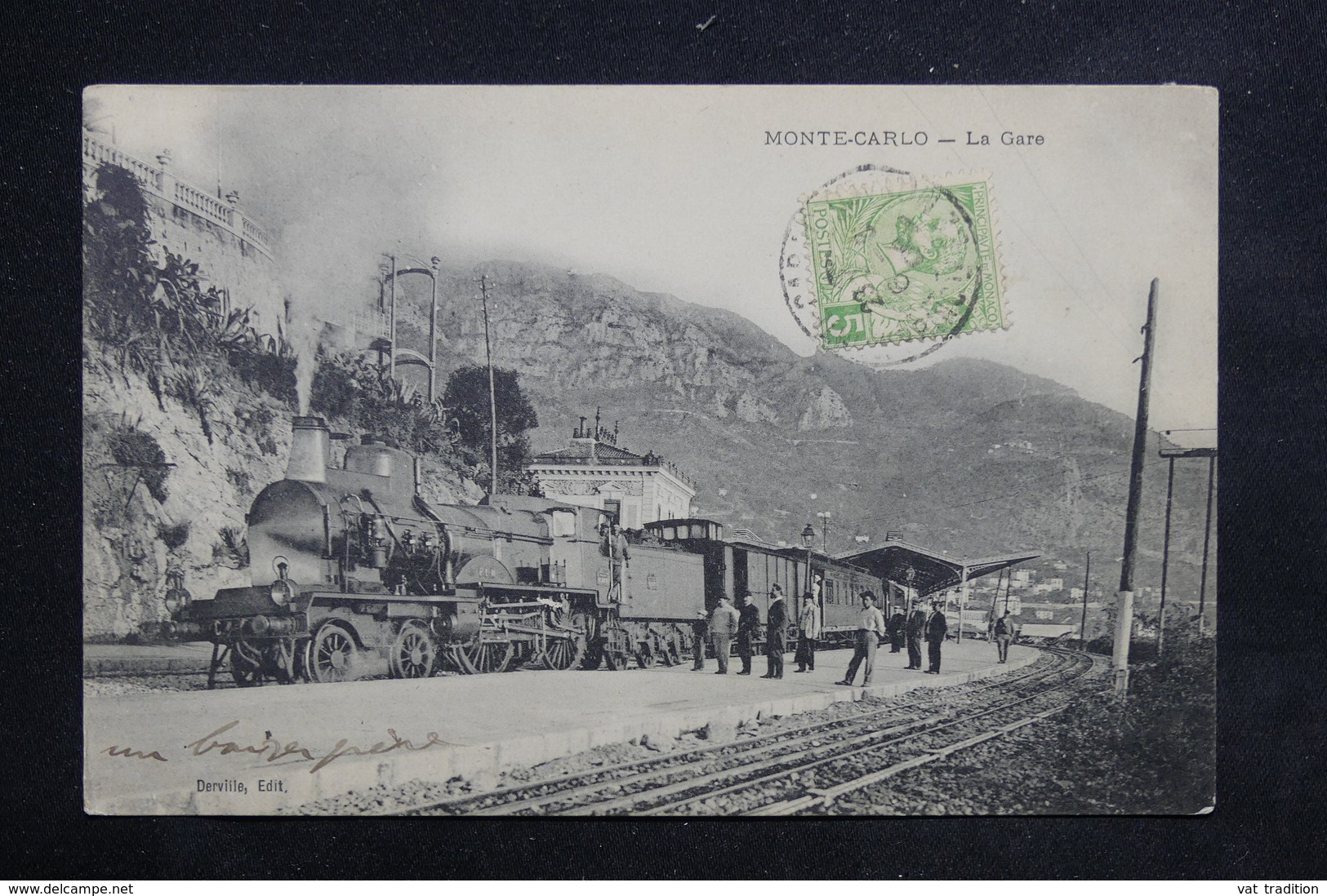 MONACO - Carte Postale - Monté Carlo -  La Gare  ( Train Gros Plan ) - L 23100 - Autres & Non Classés