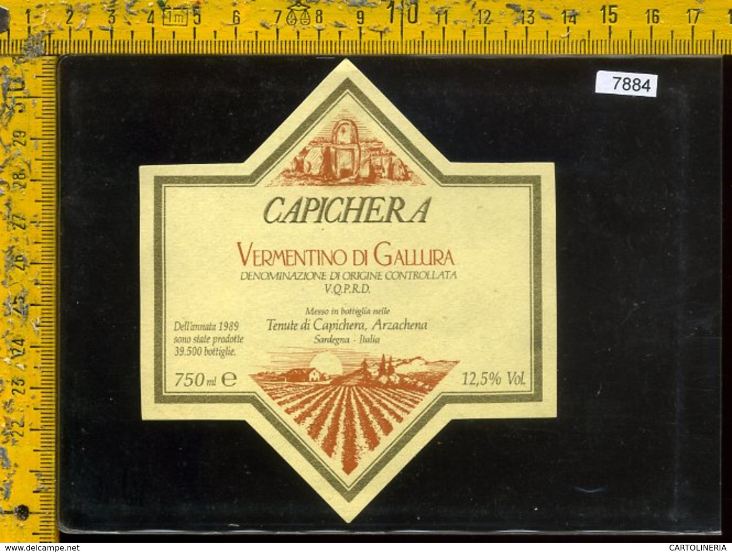 Etichetta Vino Liquore Vermentino Di Gallura Capichera-Sardegna - Altri & Non Classificati
