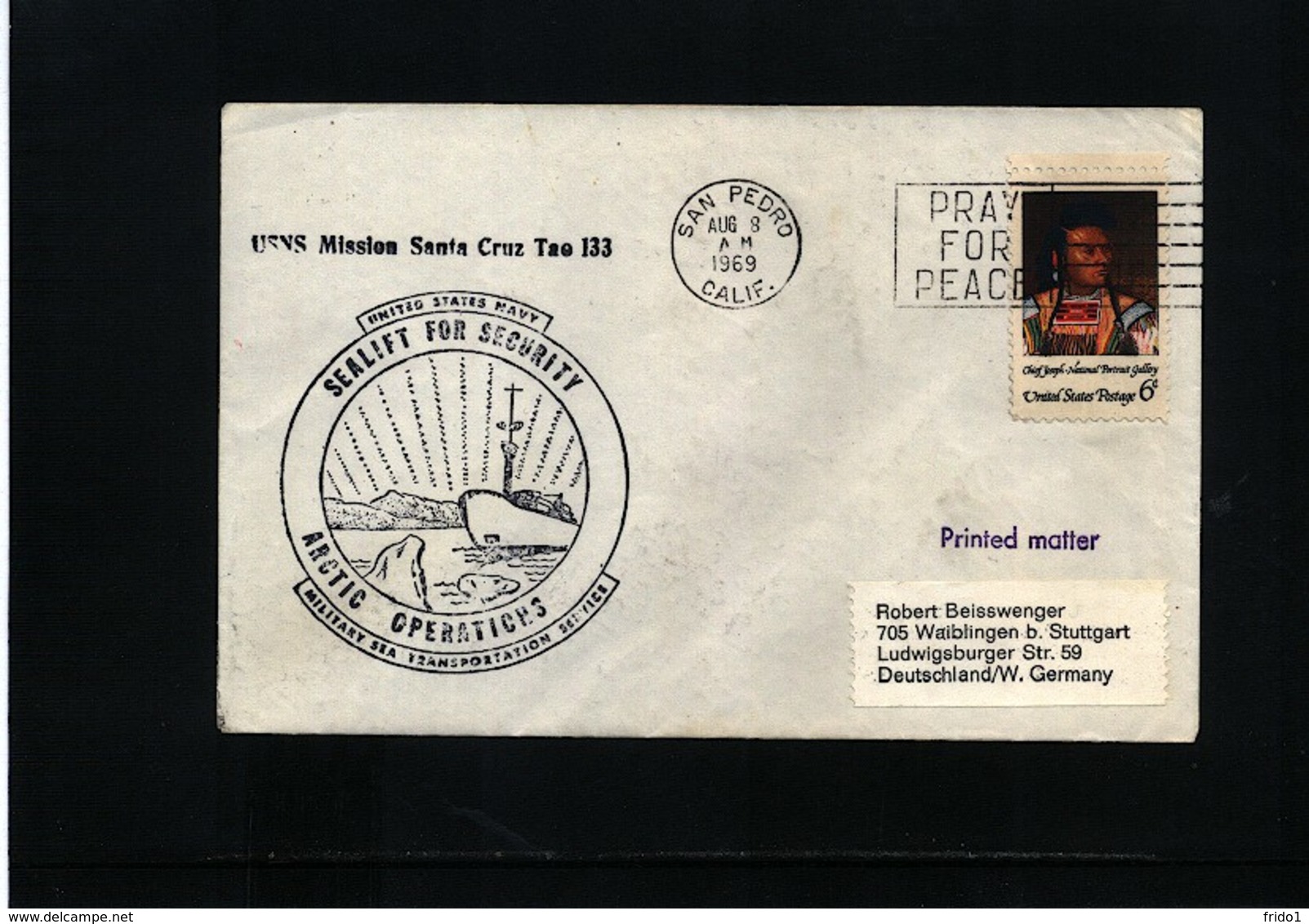 USA 1969 Arctic Operations USNS Mission Santa Cruz Tao 133 - Polareshiffe & Eisbrecher