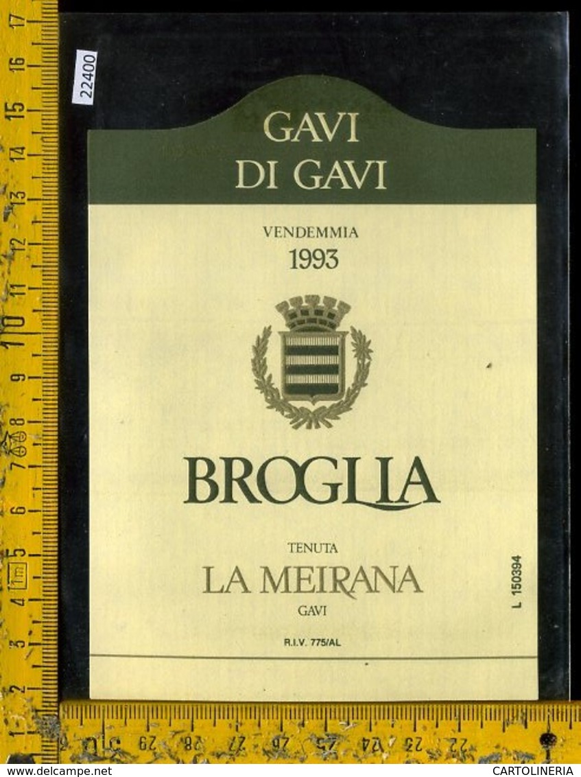 Etichetta Vino Liquore Broglia 1993 Tenuta La Meirana-Gavi AL - Altri & Non Classificati