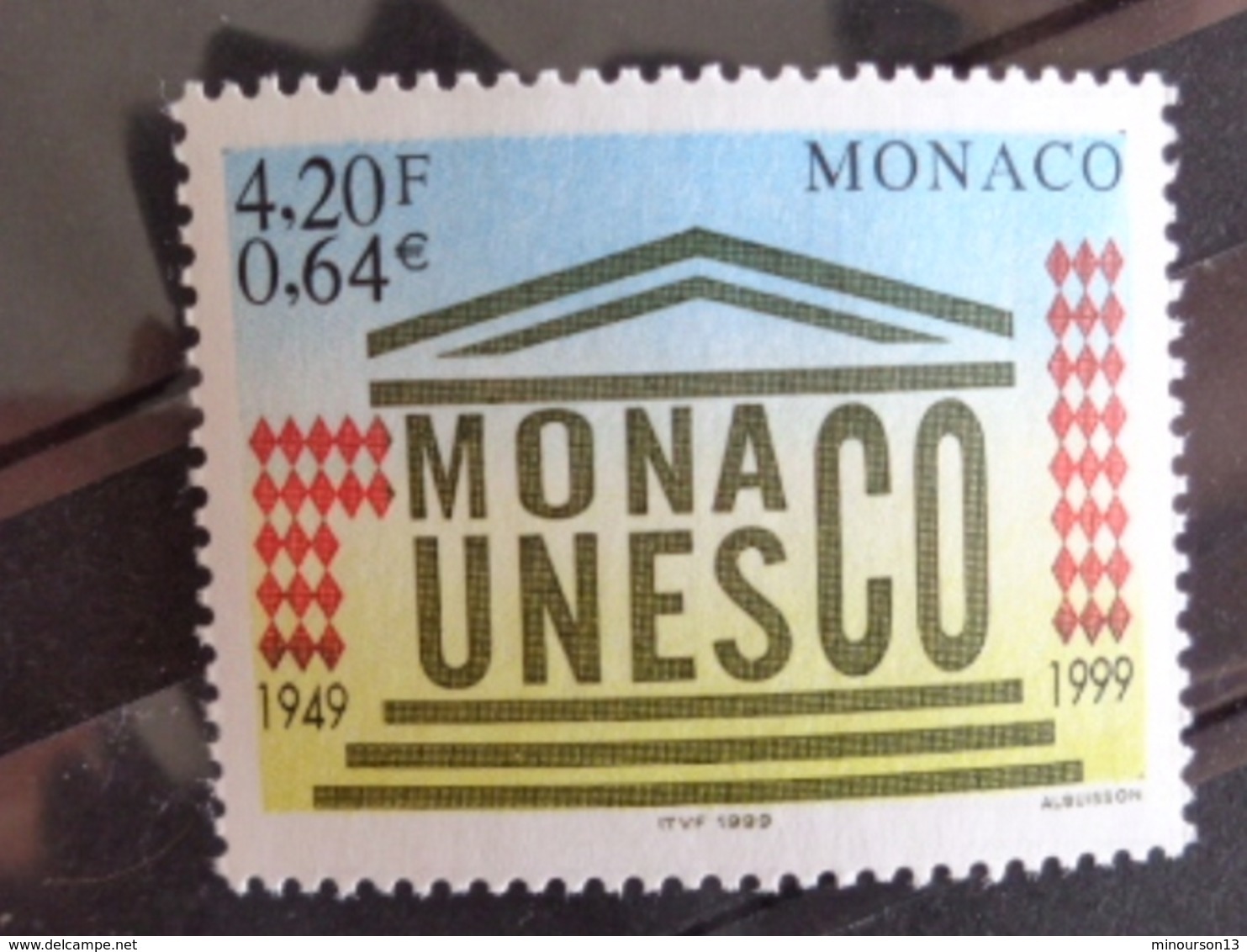 MONACO 1999 Y&T N° 2213 ** - 50e ANNIV. DE L'ADHESION DE MONACO A L' UNESCO - Neufs