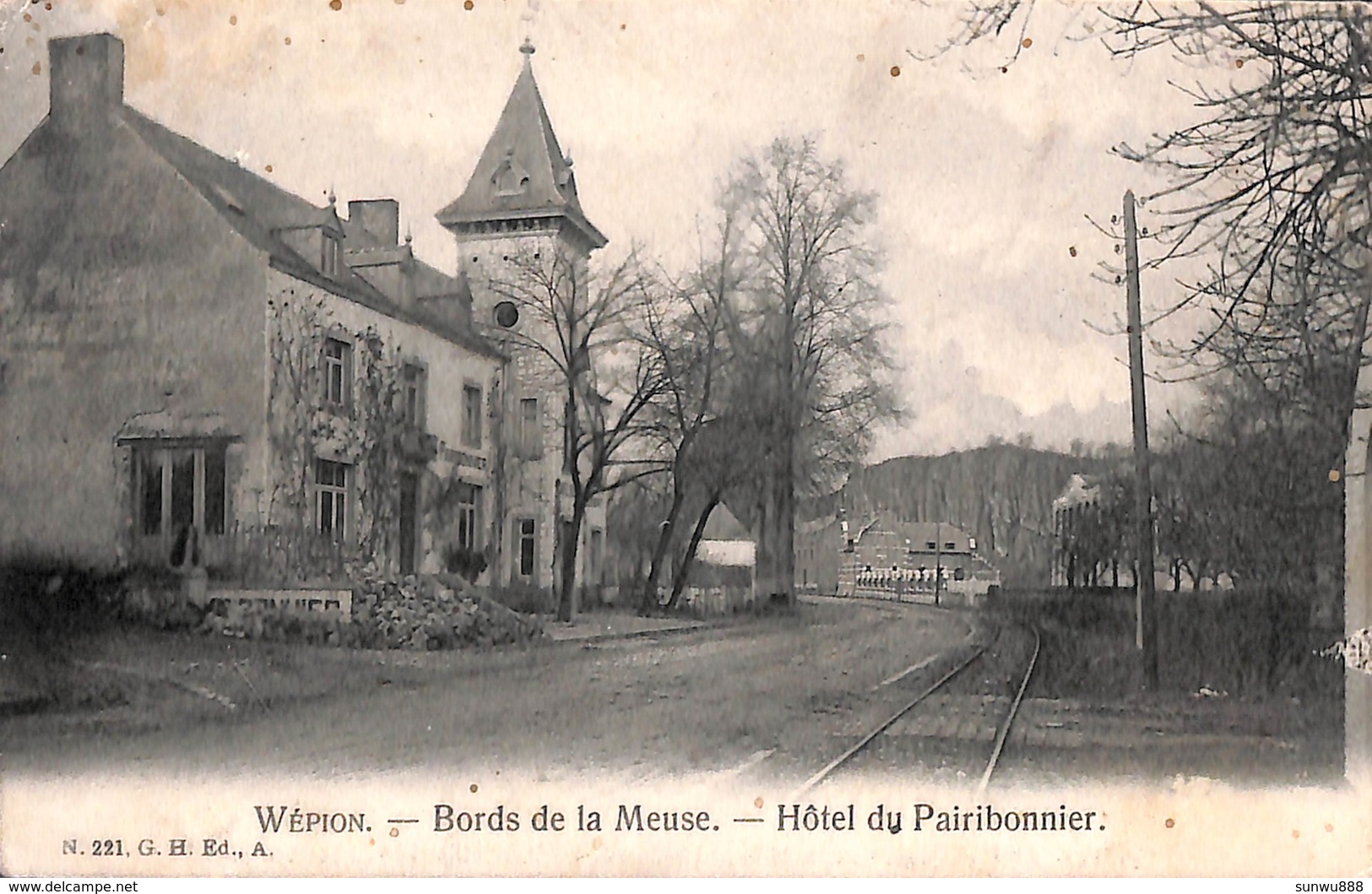 Wépion - Bords De La Meuse - Hôtel Du Pairibonnier (G H Edit., Feldpost 1914) - Namen