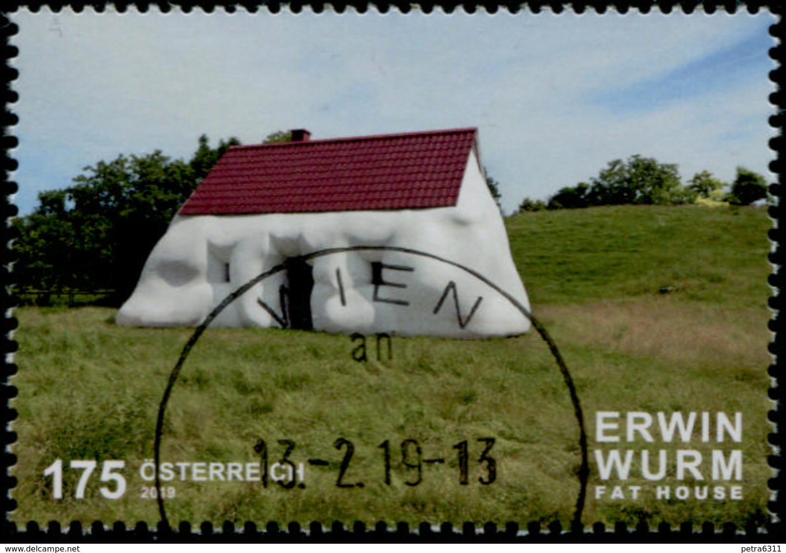 Austria 2019 Erwin Wurm - Fat House  GESTEMPELT/USED/O - Gebraucht