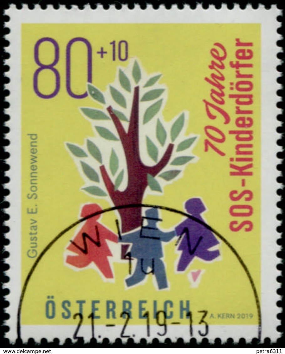 Austria 2019 70 Jahre SOS Kinderdörfer GESTEMPELT/USED/O - Gebraucht