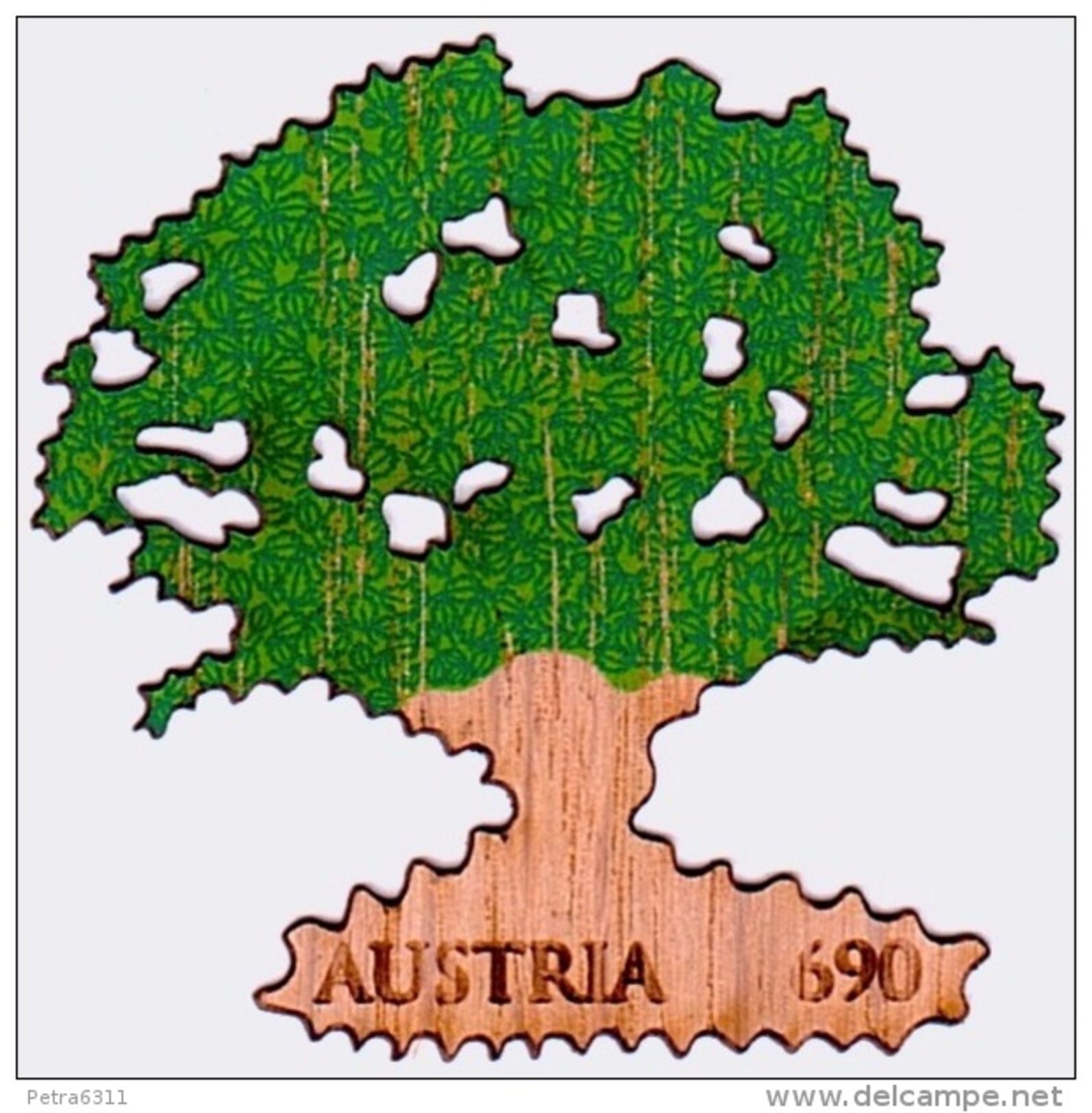 Austria Österreich 2017 Eiche. Komb. Siebdr. Und Laser Auf Holz  MNH / ** / POSTFRISCH - Ungebraucht