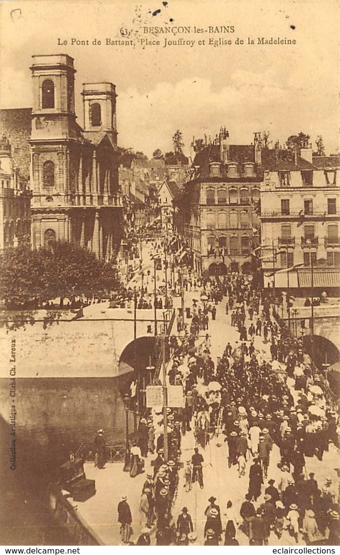 Besançon         25         Place Jouffroy Et Pont De Battant       (Voir Scan) - Besancon