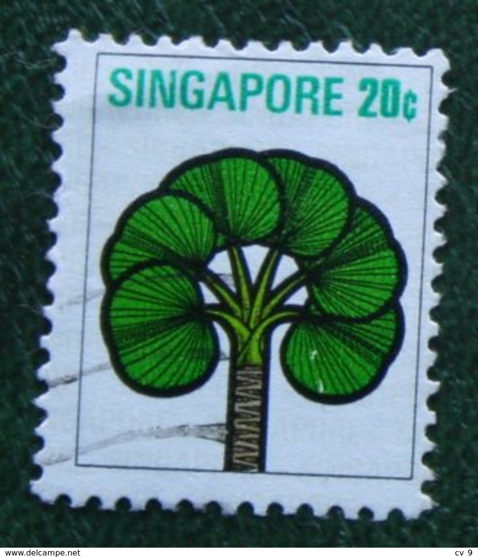 20 C Flower Fleur Blumen Palm 1973 Mi 196 Used Gebruikt Oblitere SINGAPORE SINGAPUR - Singapur (1959-...)