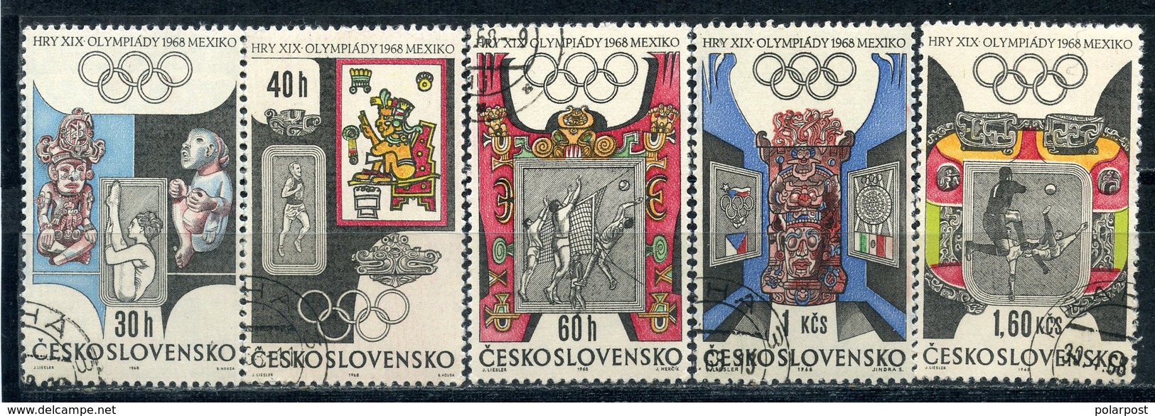 Y85 Czechoslovakia 1968 1781-1786 1965 Olympic Games - Mexico City, Mexico - Zomer 1968: Mexico-City