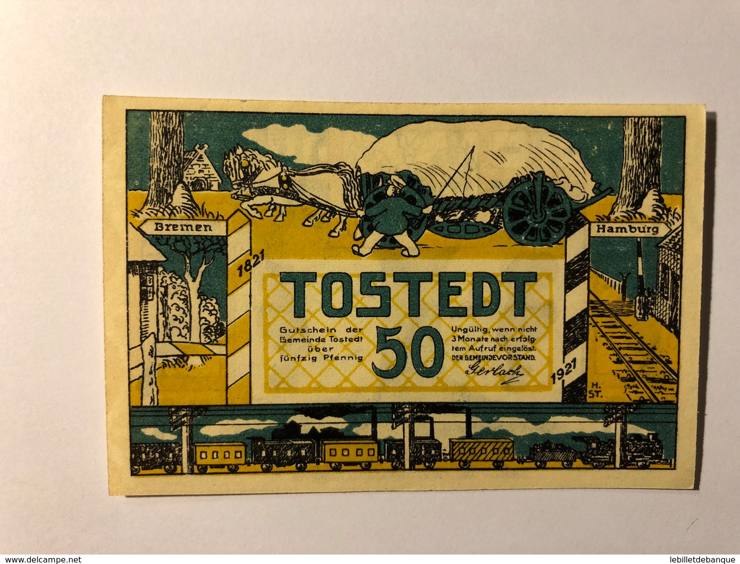 Allemagne Notgeld Tostedt 50 Pfennig - Collections