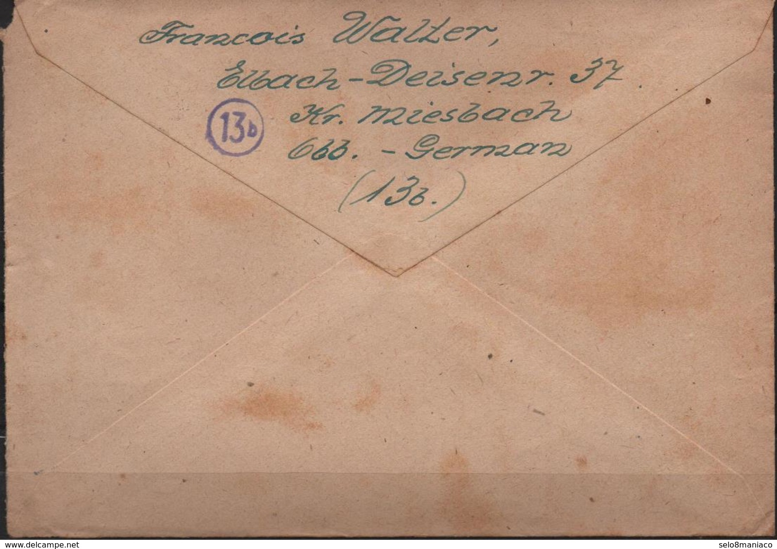 C3141-Germany-Allied Zone-Cover From Elbachto Rio De Janeiro, Brazil-1948 - Other & Unclassified