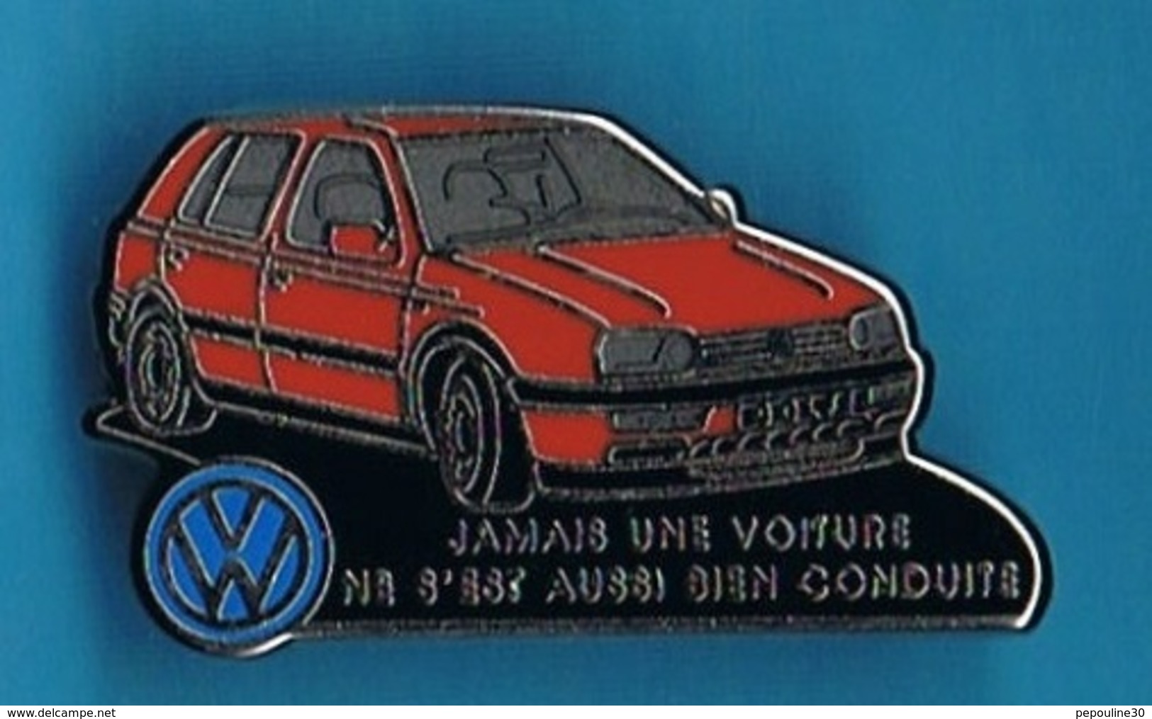 1 PIN'S //   ** VOLKSWAGEN / GOLF ** . (Decat Paris) - Volkswagen