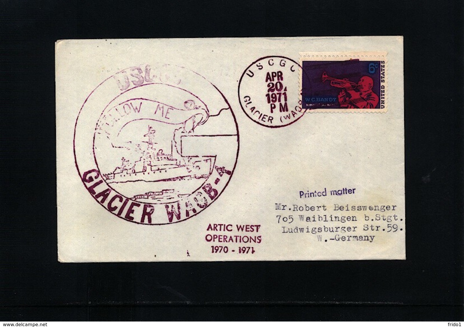 USA 1971 Arctic West Operations USCGC Glacier - Polareshiffe & Eisbrecher