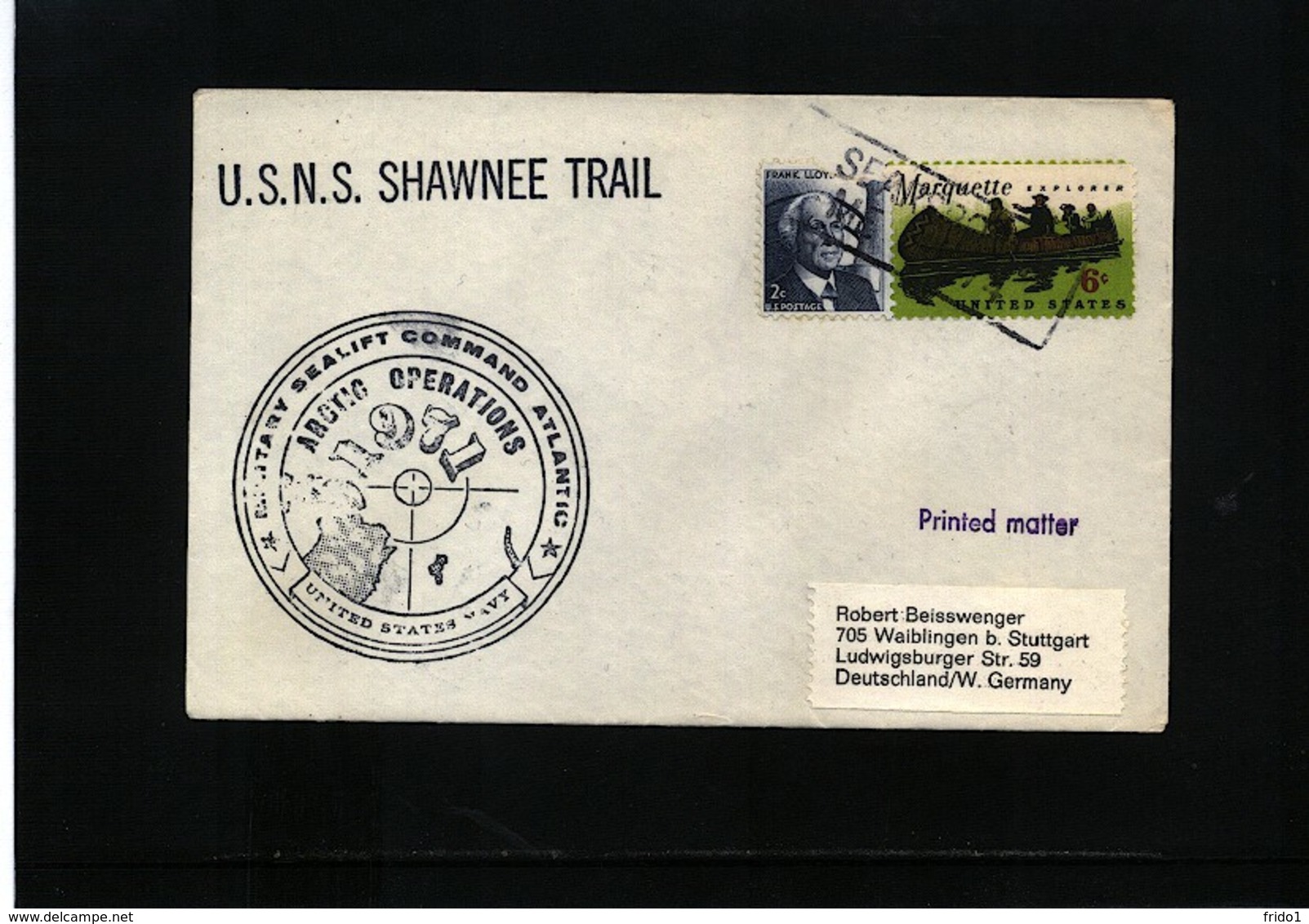 USA 1971 Arctic Operations USNS Shawnee Trail - Polareshiffe & Eisbrecher