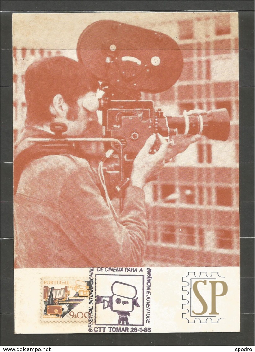 Portugal 1985 Postal Máximo 6.º Festival Internacional De Cinema Infância Juventude Tomar Maxicard Maximum - Cinema