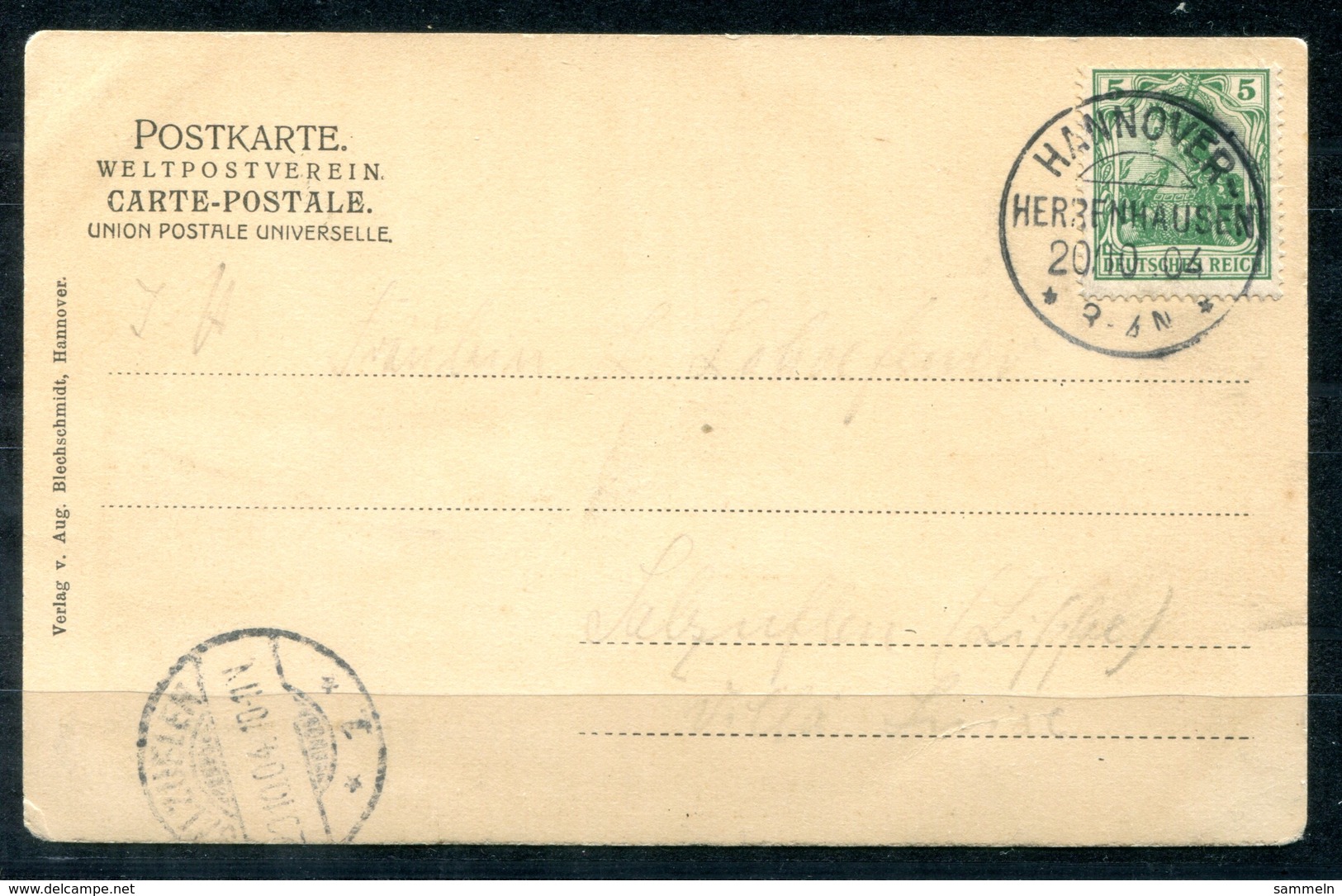 4451 - D.R. - Ansichtskarte Aus Hannover Mit Schönem Stempel "HANNOVER-HERRENHAUSEN" - Briefe U. Dokumente