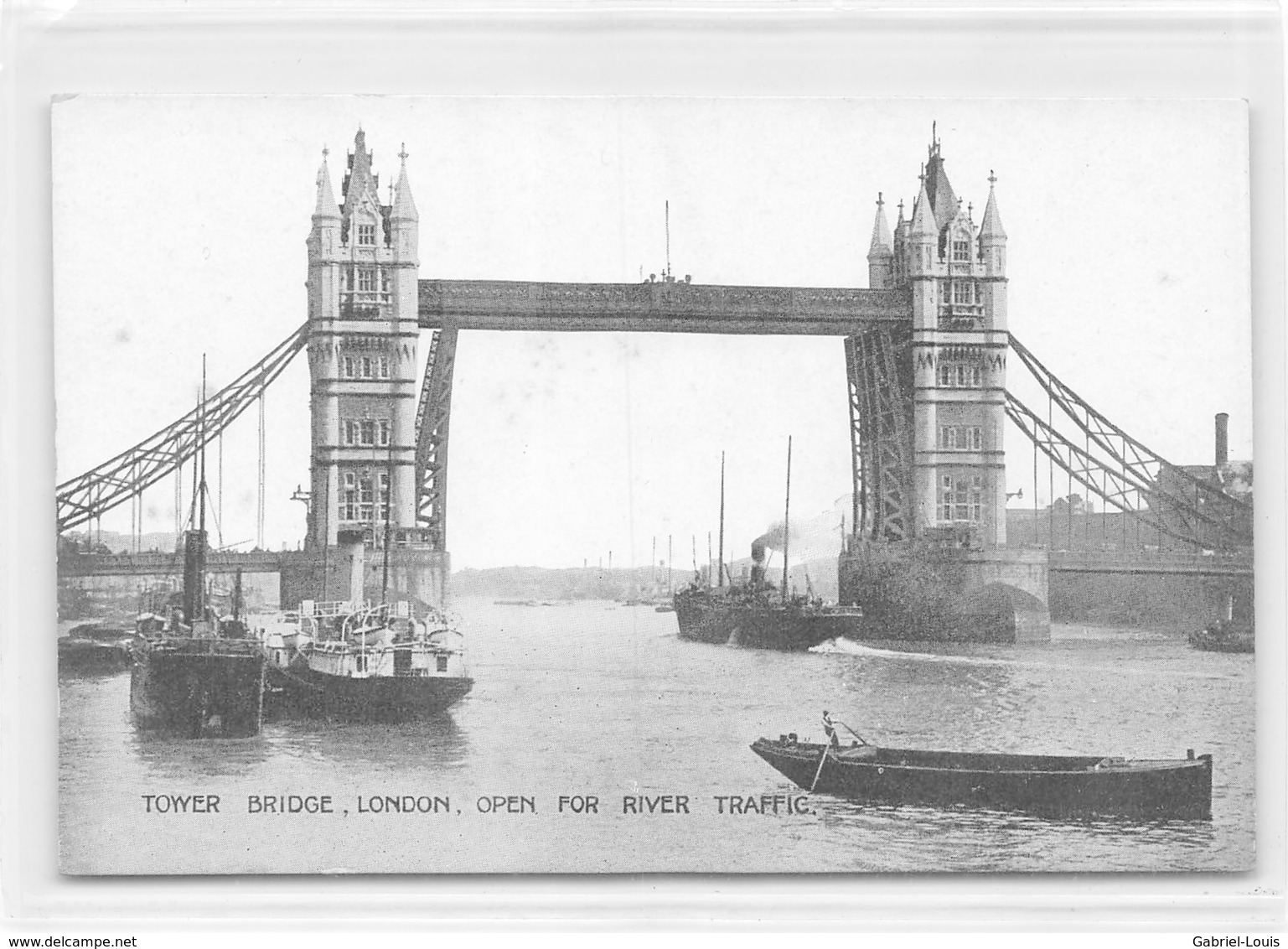 Tower Bridge London Open For River Traffic - River Thames