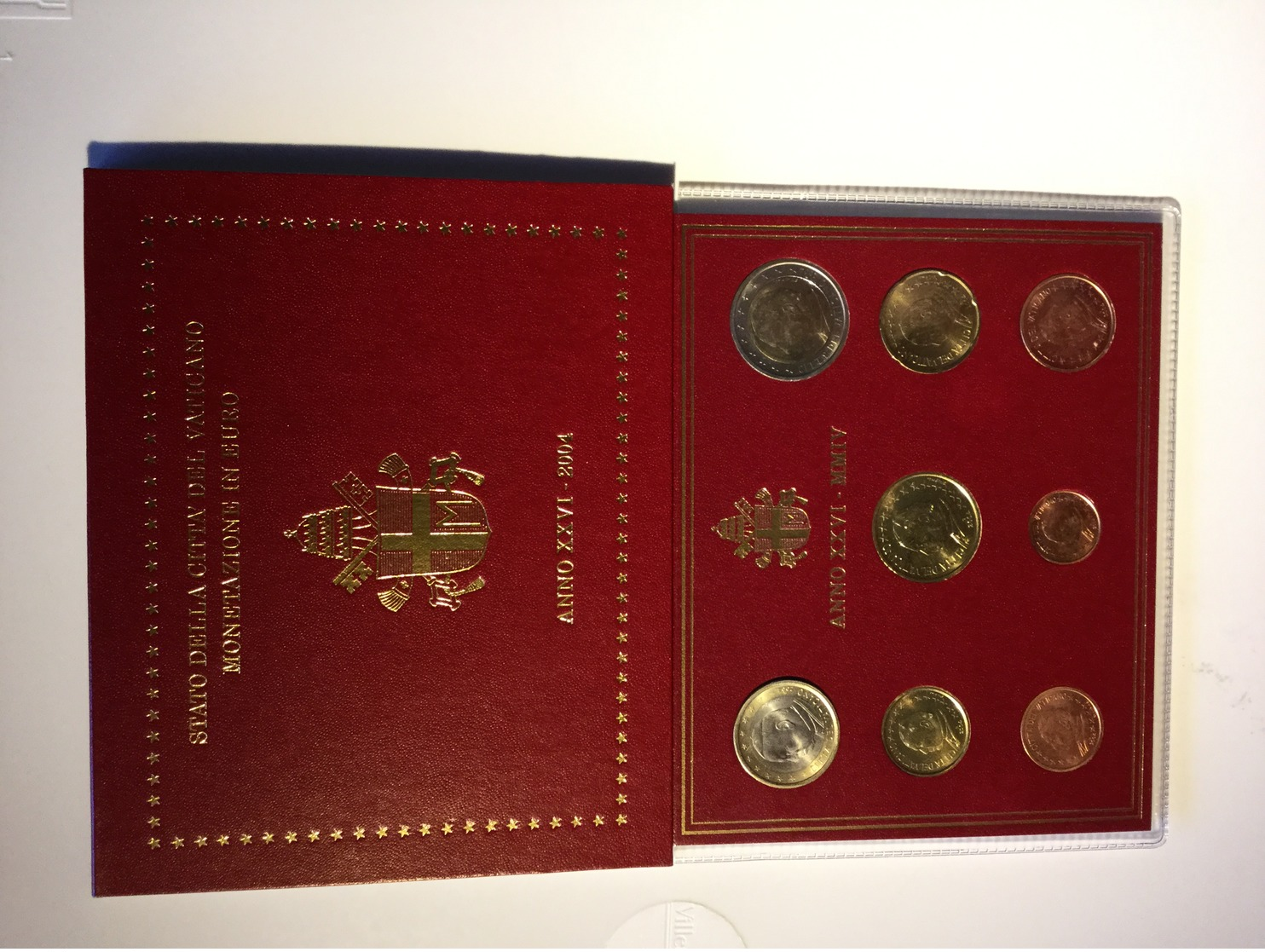 Vatican 2004 - Emission De Monnaie En EURO - Set Des Huit Pièces En Blister D'origine - Disponible En Belgique. - Vatican