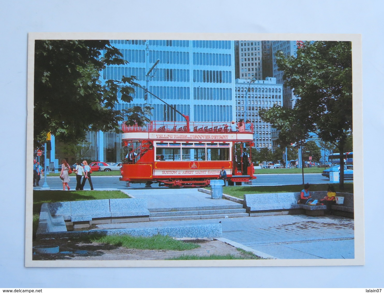 Carte Postale : USA, Michigan DETROIT Trolley - Detroit