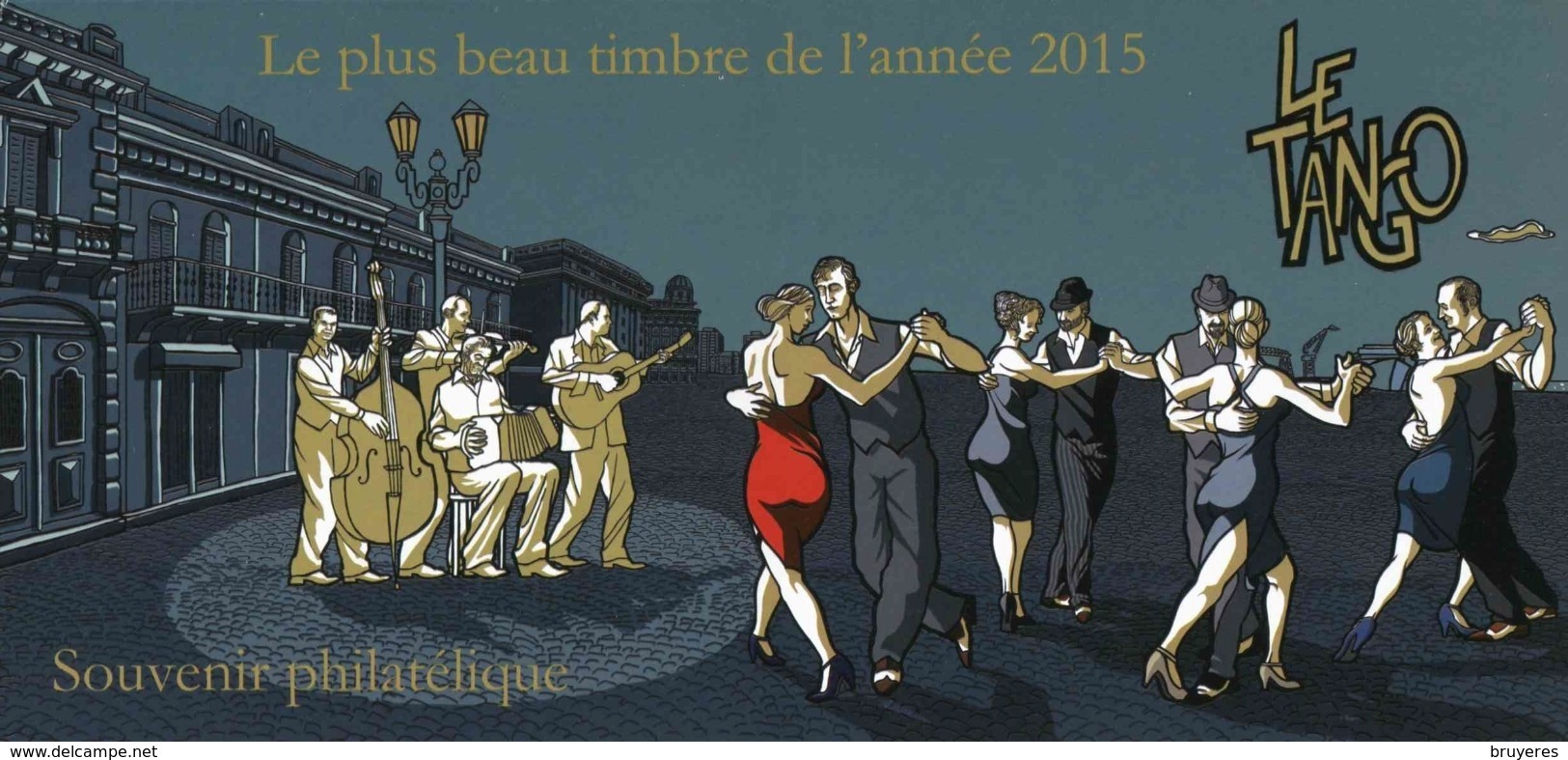 Souvenir Philatélique De 2016 "LE TANGO - Le Plus Beau Timbre De L'Année 2015" Avec Son Encart (sous Blister) - Blocs Souvenir