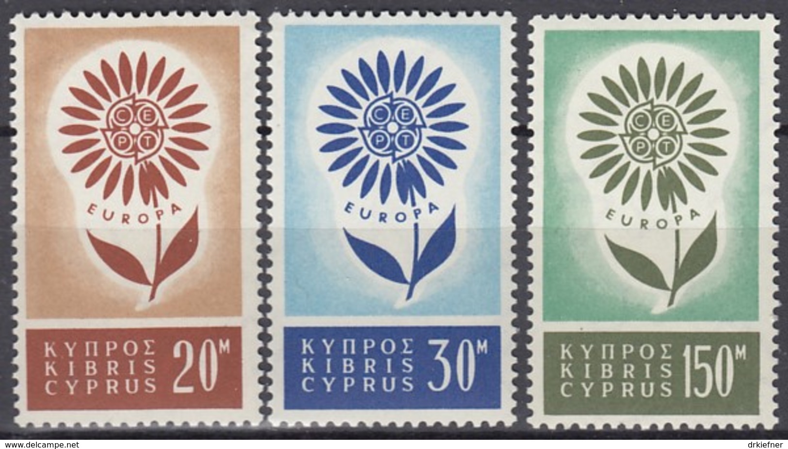 ZYPERN 240-242, Postfrisch **, Europa CEPT 1964 - Ungebraucht