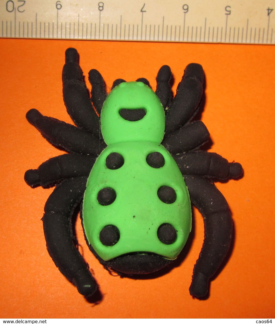 SPIDER RAGNO GOMMA RUBBER PER CANCELLARE - Altri & Non Classificati