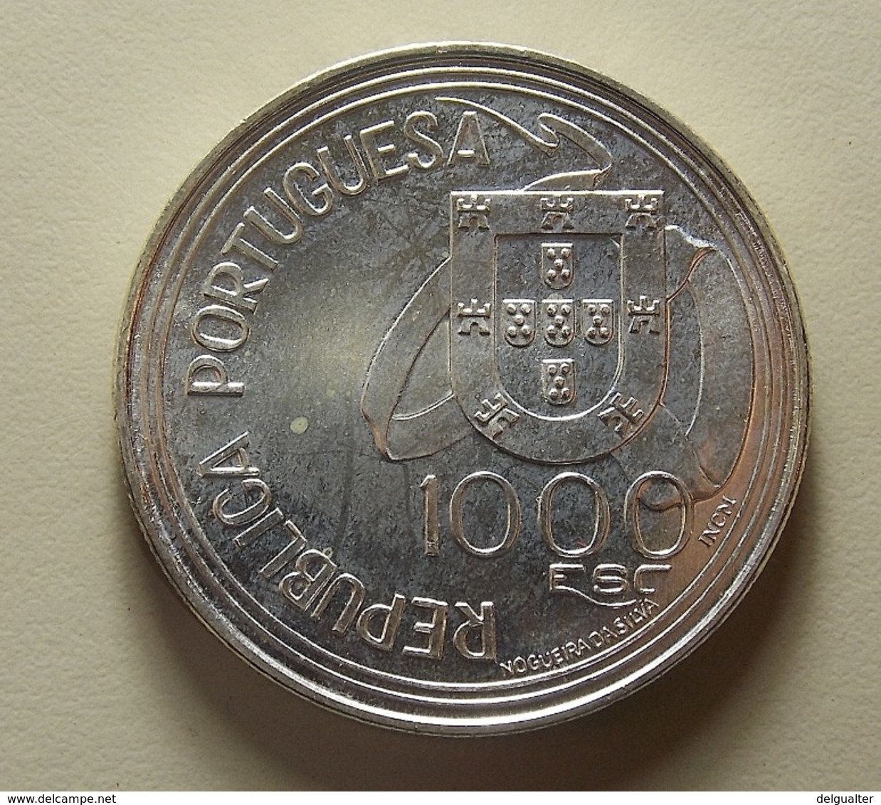 Portugal 1000 Escudos Tratado De Tordesilhas Silver - Portugal