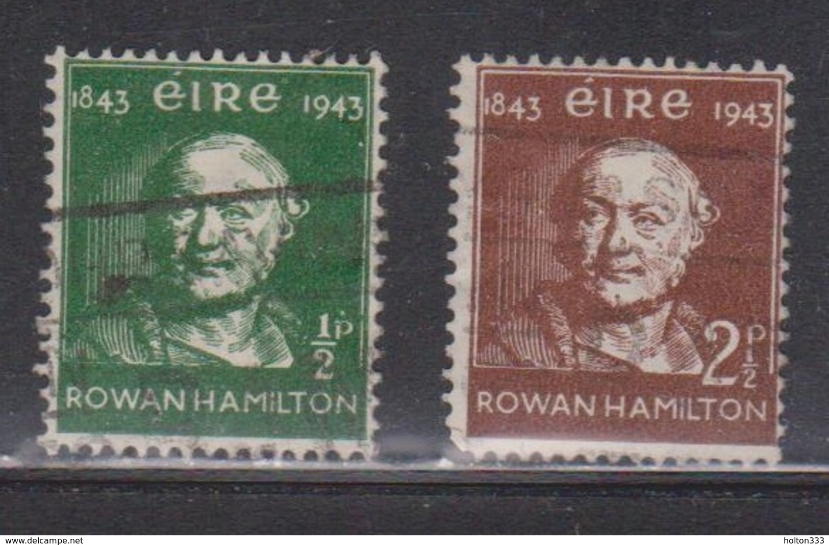 IRELAND Scott # 126-7 Used - Sir Rowan Hamilton - Nuovi