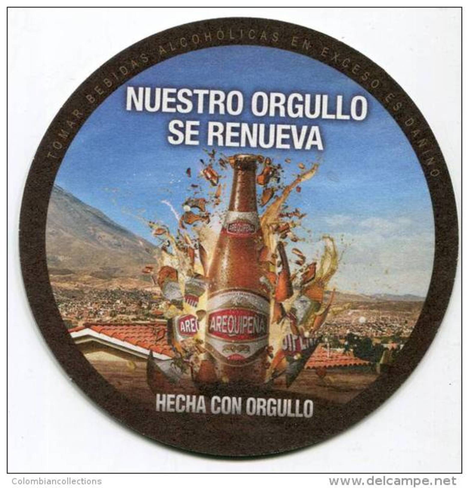 Lote P120, Peru, Posavaso, Coaster, Arequipa, Nuestro Orgullo Se Renueva - Portavasos