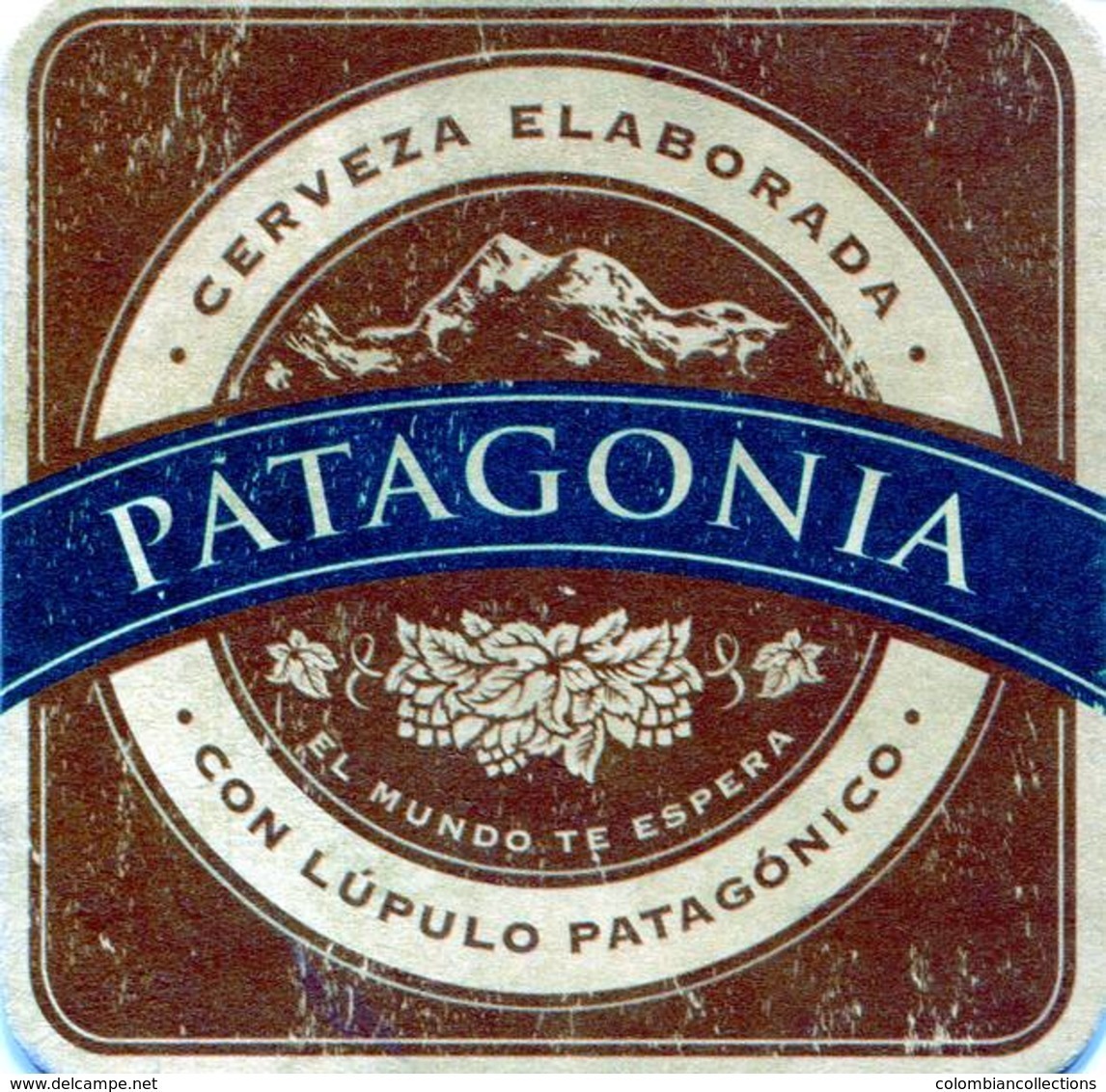 Lote A74, Argentina, Posavaso, Coaster, Patagonia, Con Lupulo - Bierdeckel