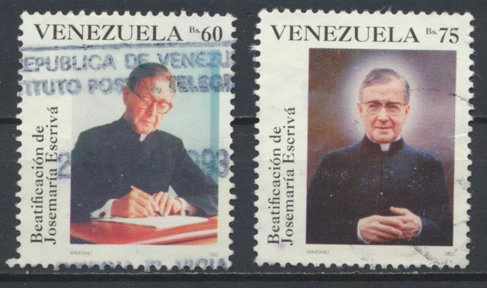 °°° VENEZUELA - Y&T N°1610/11 - 1992 °°° - Venezuela