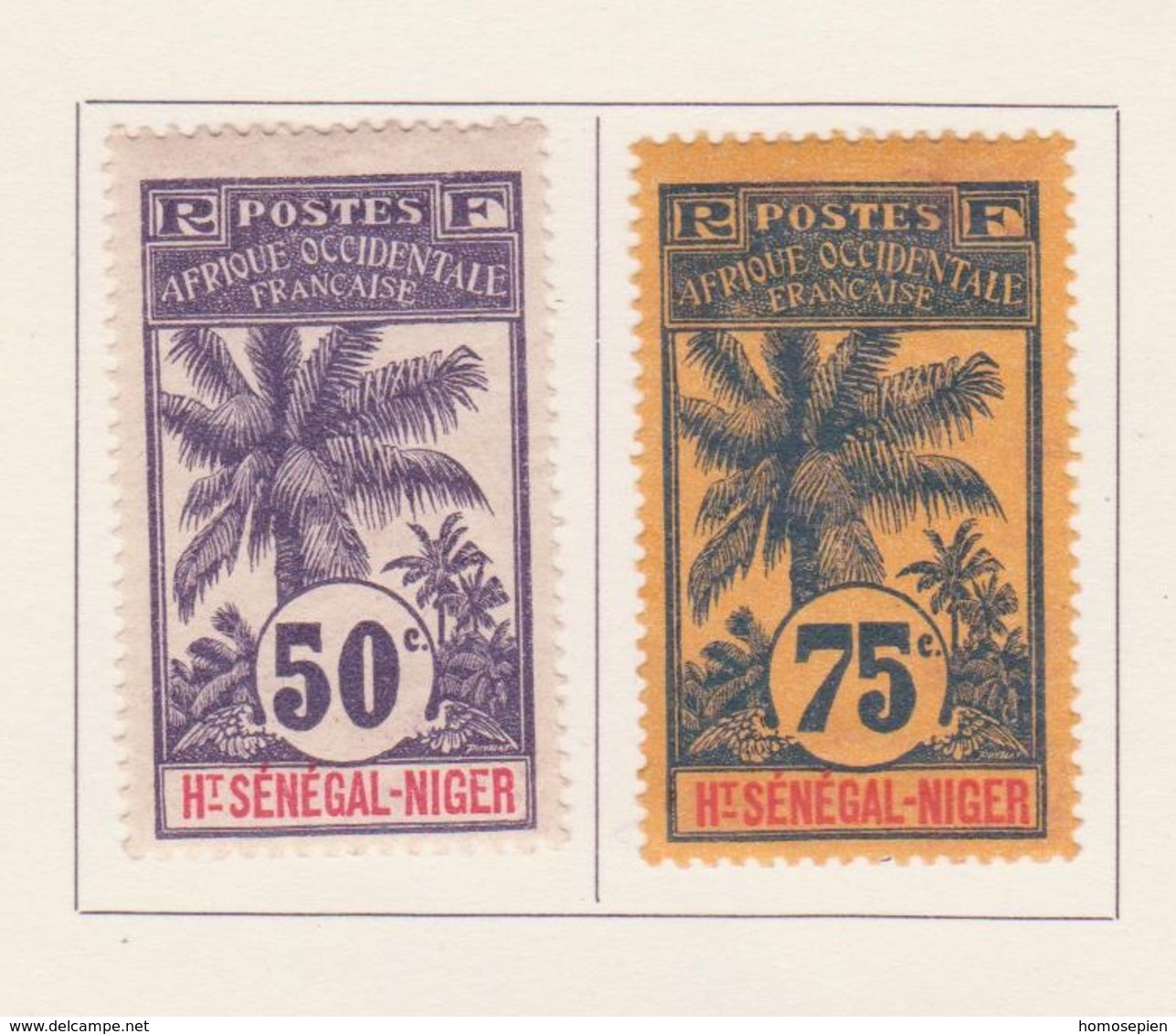 Haut Sénégal Et Niger - Obersenegal Und Niger - Upper Senegal And Niger 1906 Y&T N°13 à 14 - Michel N°13 à 14 * - Neufs