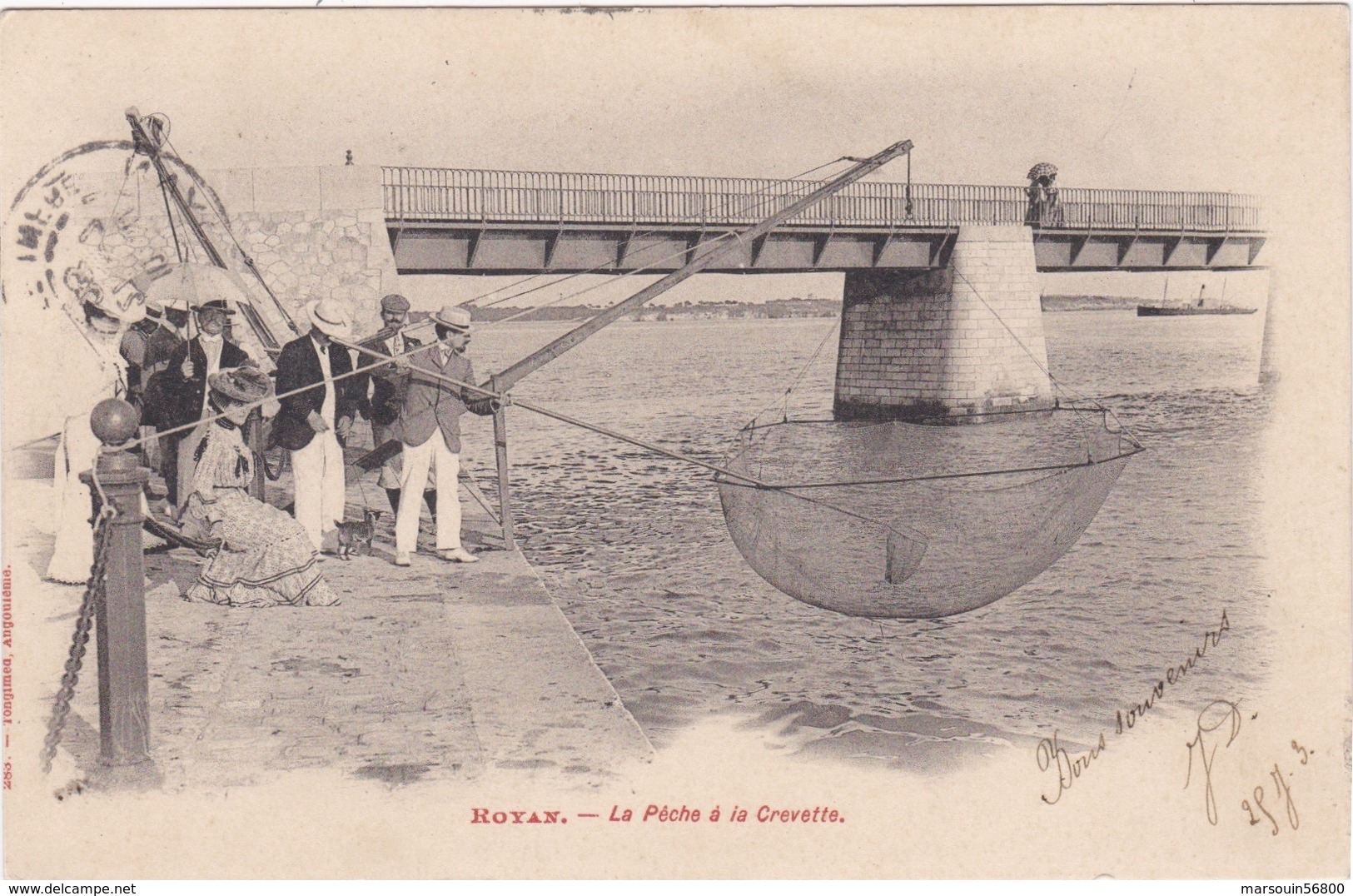 CPA Dept 17 ROYAN La Pêche A La Crevette - Royan