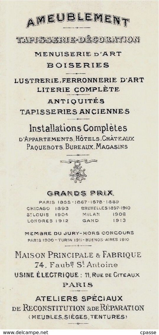 Facture + Enveloppe à En-tête KRIEGER L.P.A. Colin AMEUBLEMENT Faubourg St Saint-Antoine 75012 PARIS - 1900 – 1949