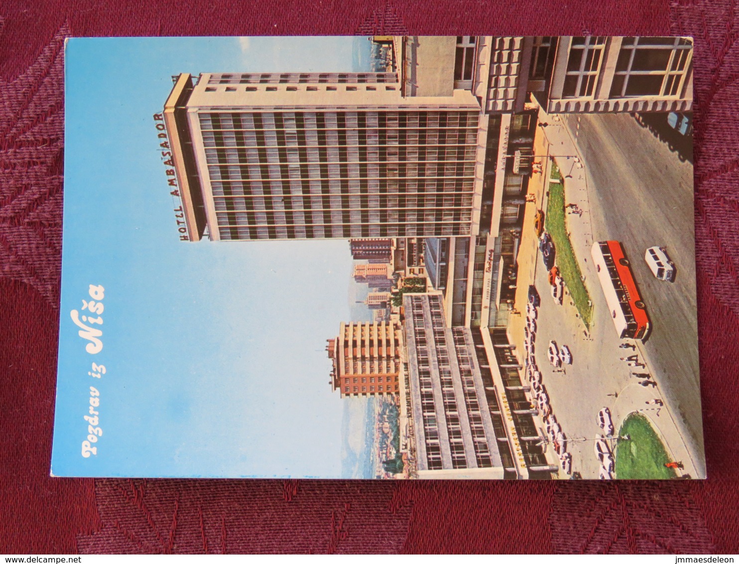 Serbia Unused Postcard Nis Hotel Ambasador Bus - Serbie