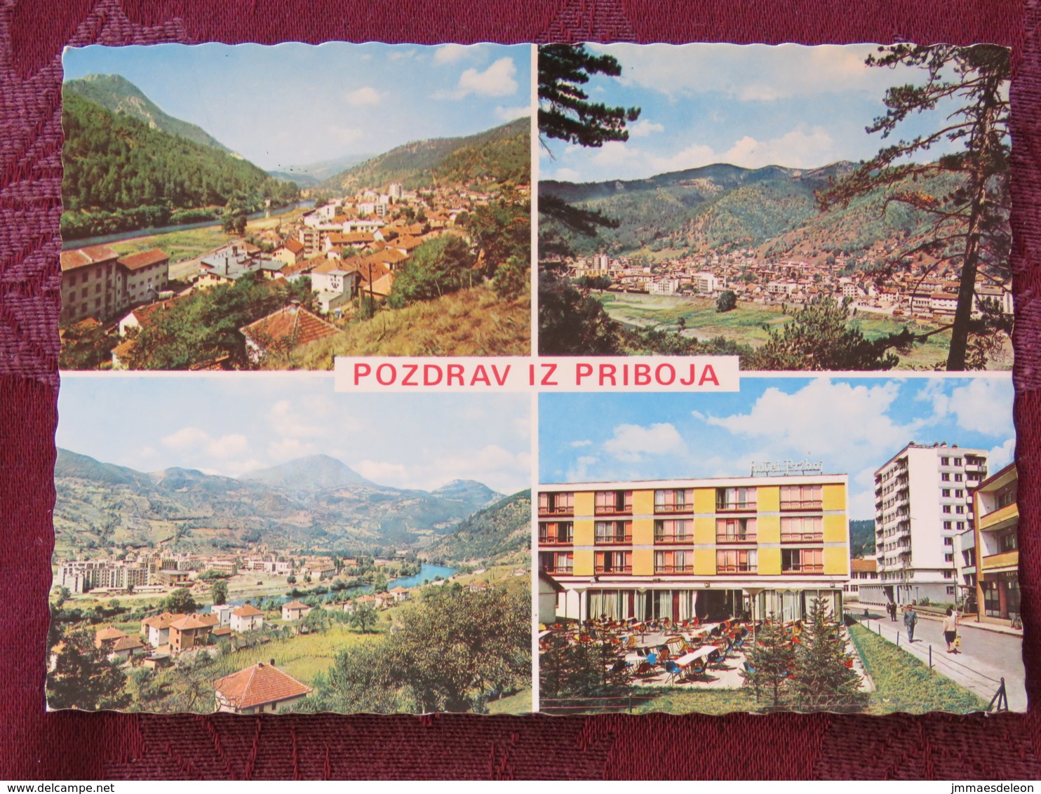 Serbia Unused Postcard Priboj Multiview Panorama Buildings - Serbie