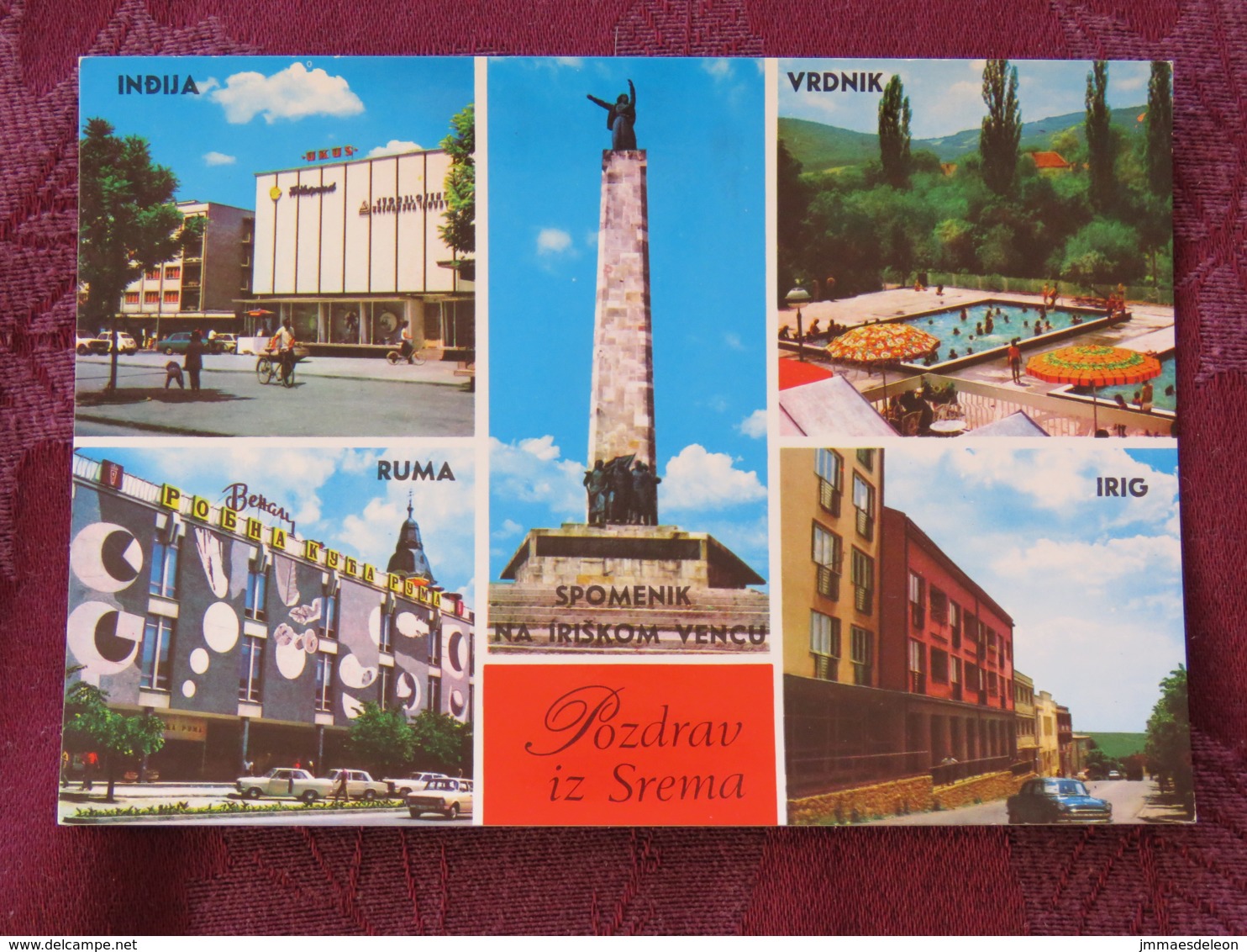 Serbia Unused Postcard Sirmia VoJvodina Multiview Ruma Irig Indija Spomenik Vrdnik - Serbie