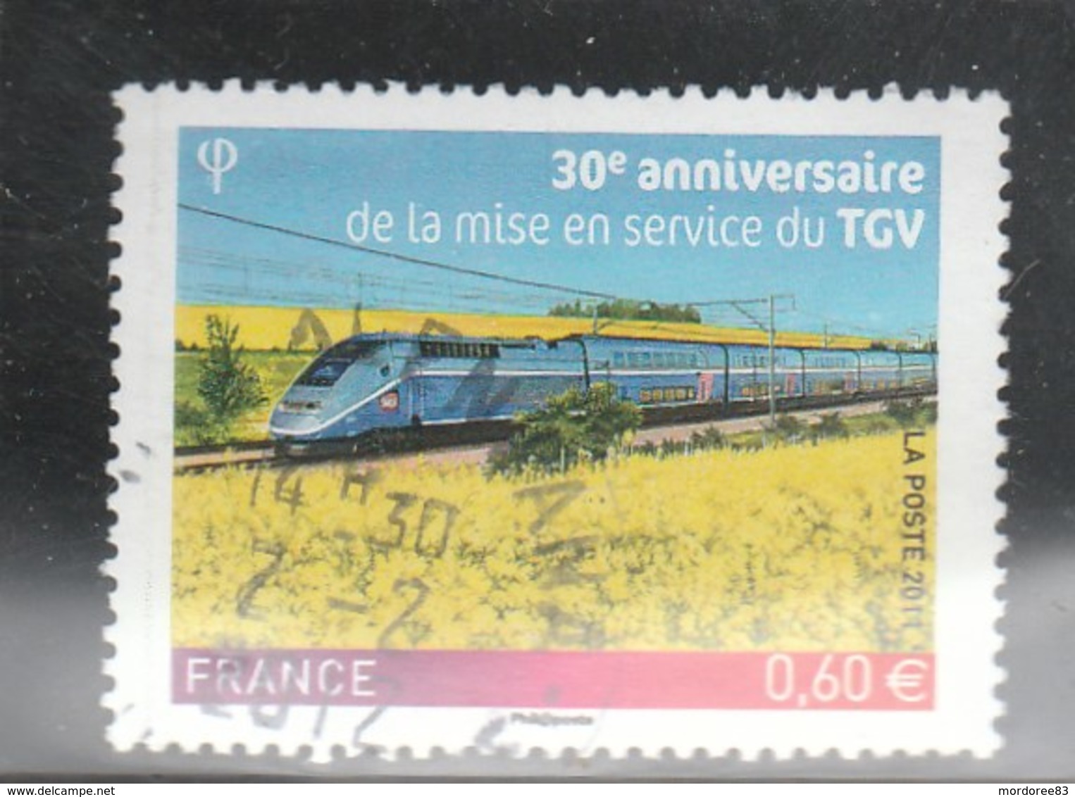 FRANCE 2011 TGV OBLITERE A DATE YT 4592  - - Oblitérés