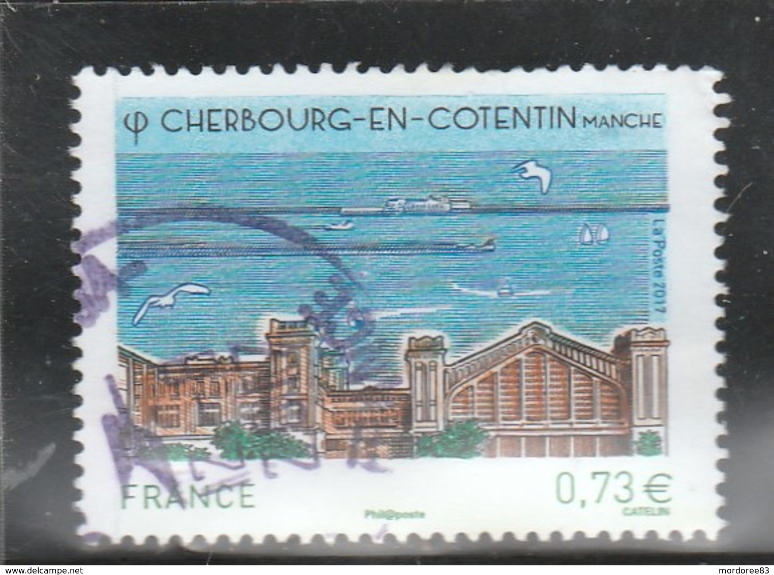 FRANCE 2017 CHERBOURG EN COTENTIN MANCHE OBLITERE YT 5163 (note) - Oblitérés