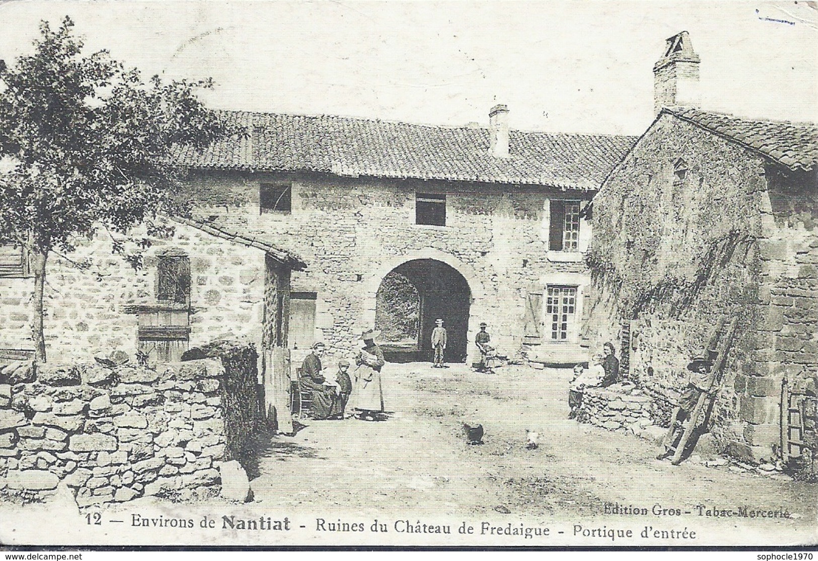 HAUTE VIENNE - 87 - FREDAIGUE Près De Nantiat - Ruines Du Château - Portique D'entrée- CPM Foire à La Brocante - Nantiat