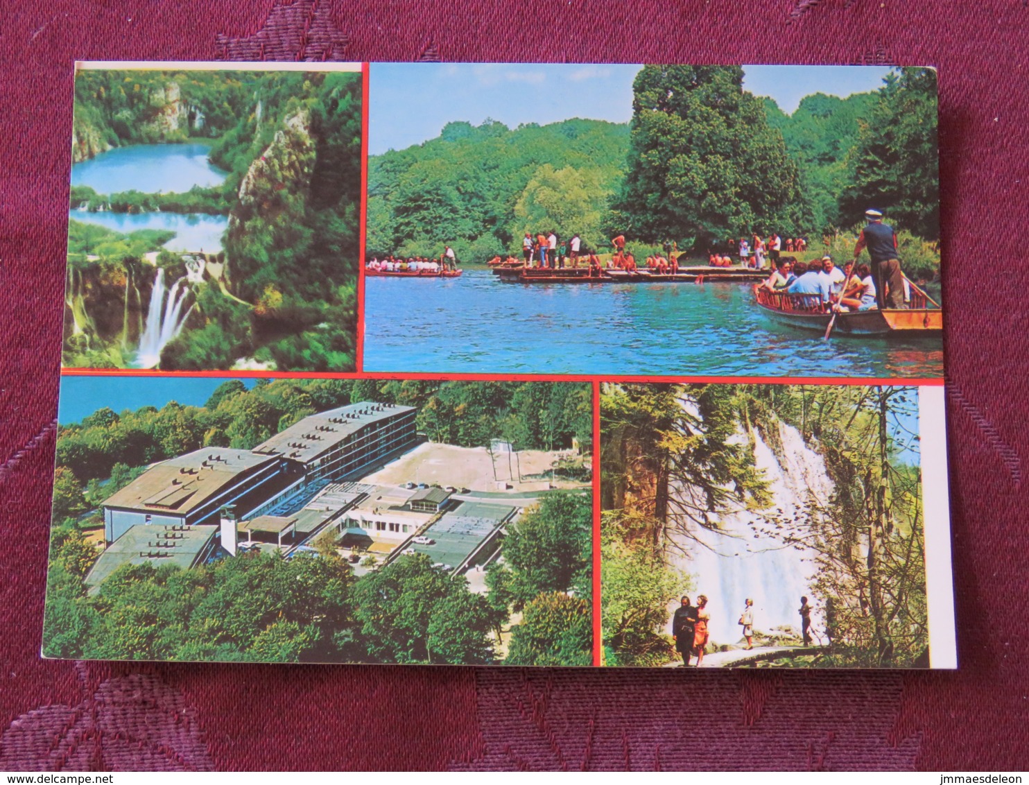 Croacia Unused Postcard Zagreb Multiview Coast River Boats Waterfall - Croatie