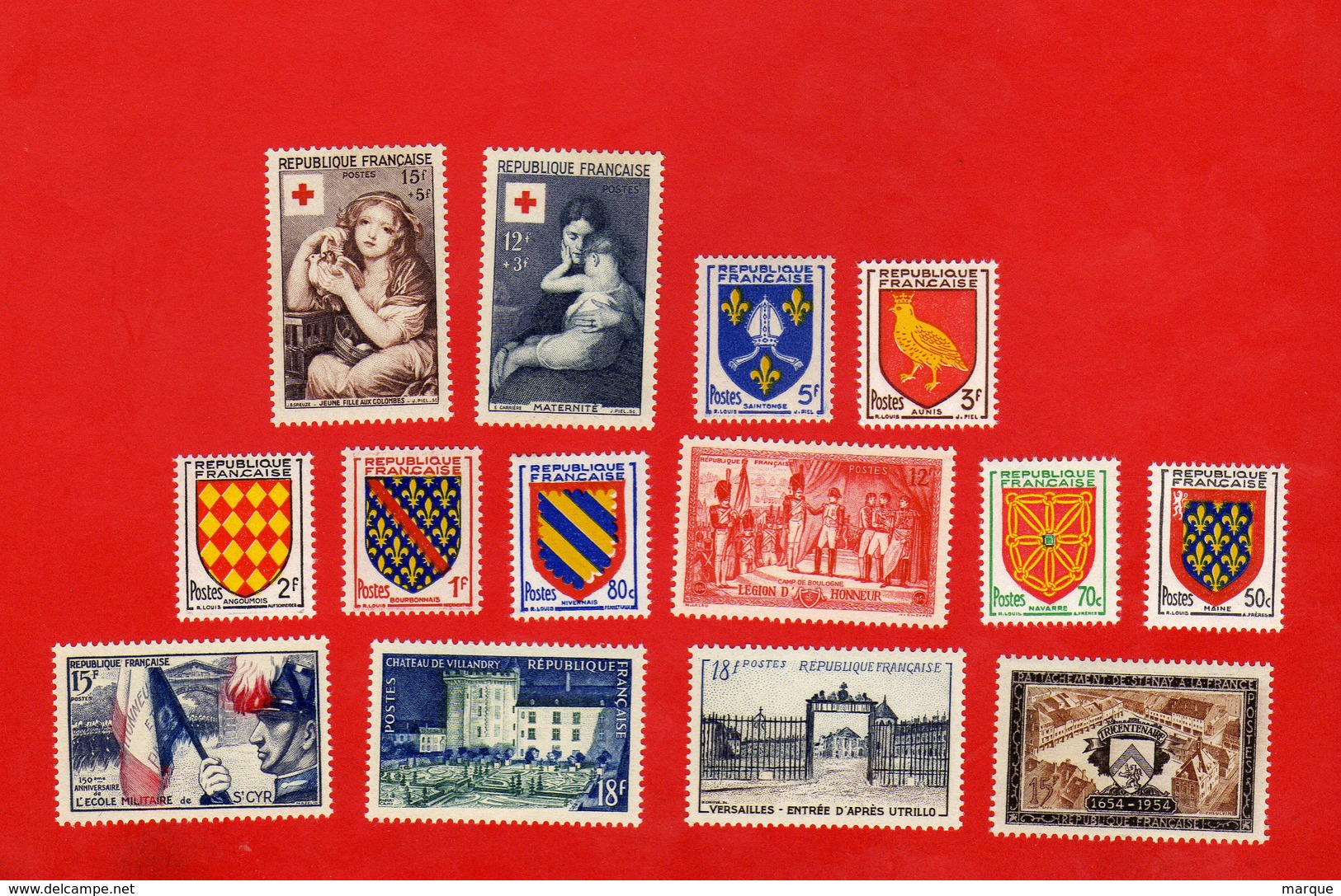 Lot De 14 Timbres FRANCE Neufs Xx - Collections