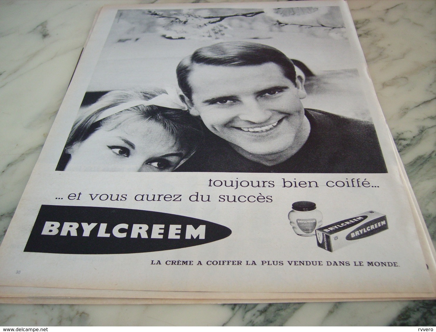 ANCIENNE PUBLICITE TOUJOURS BIEN COIFF AVEC BRYLCREEM 1960 - Autres & Non Classés
