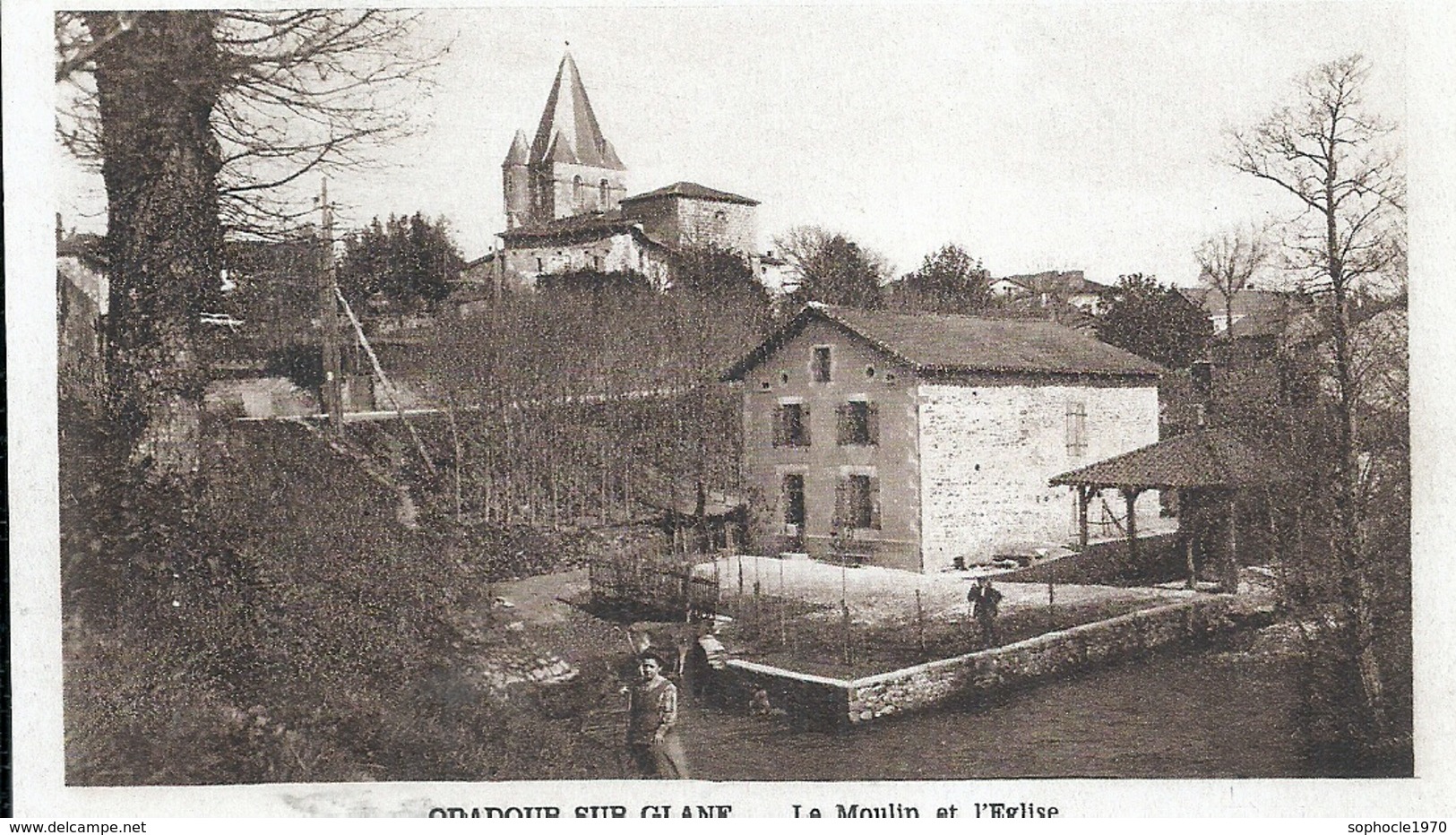 HAUTE VIENNE - 87 - ORADOUR SUR GLANE - Guerre 39-45 - Avant Massacre - Moulin Et église - Oradour Sur Glane