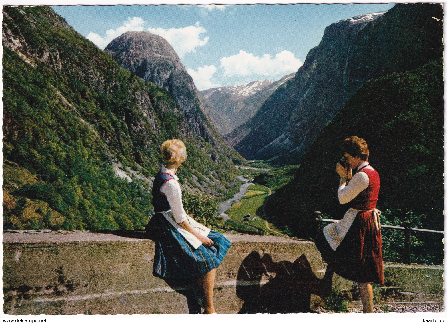 Norway: View From Stalheim Hotel - Utsikt Fra Stalheim Hotel - (Norge) - Noorwegen